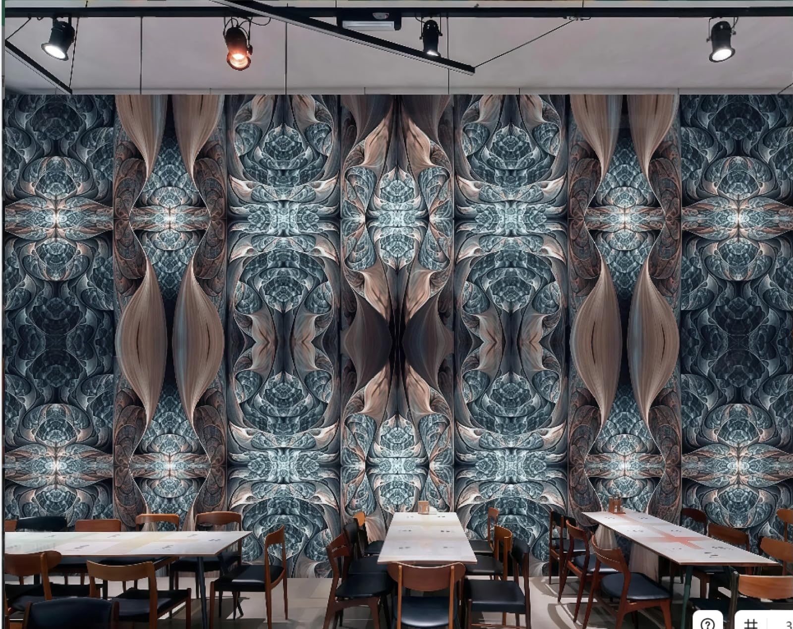 rskjdghshd Wallpaper Retro 3D Green Light Space Cool Nightclub Theme Hotel Bar Western Restaurant Background Wall Mural Afternoon Tea Coffee Shop Wallpaper,3D,250x175cm