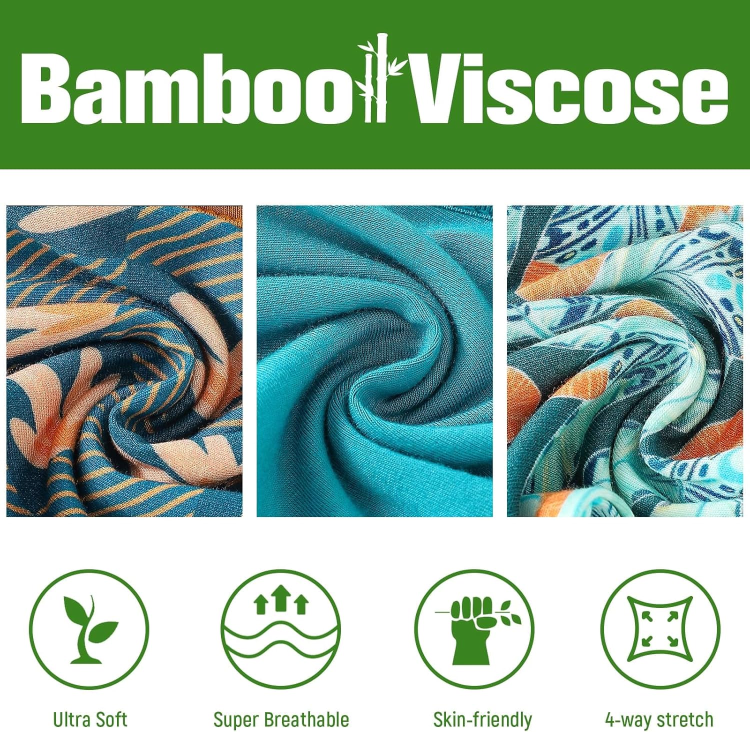 OPAWO Bamboo Baby Pajamas 3 Pack, Double Zipper Bamboo Sleepers for Baby Boy Girl Romper, Toddler Summer Clothes Outfit 0-24M - Image 4