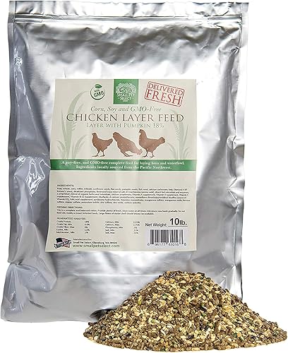 Miniatura 8 de Small Pet Select Pellets de alimentación de capa de pollo, alimento para pollos y gallinas ponedoras, aves de corral y aves acuáticas, alto