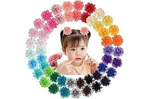 "50pcs Baby Girls Hair Ties" for Toddlers