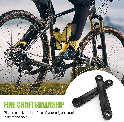 Miniatura 4 de BAFANG Brazo de manivela de 6.693 in bicicleta eléctrica agujero de diamante manivela motor medio bielas piezas esenciales accesorio motor medio