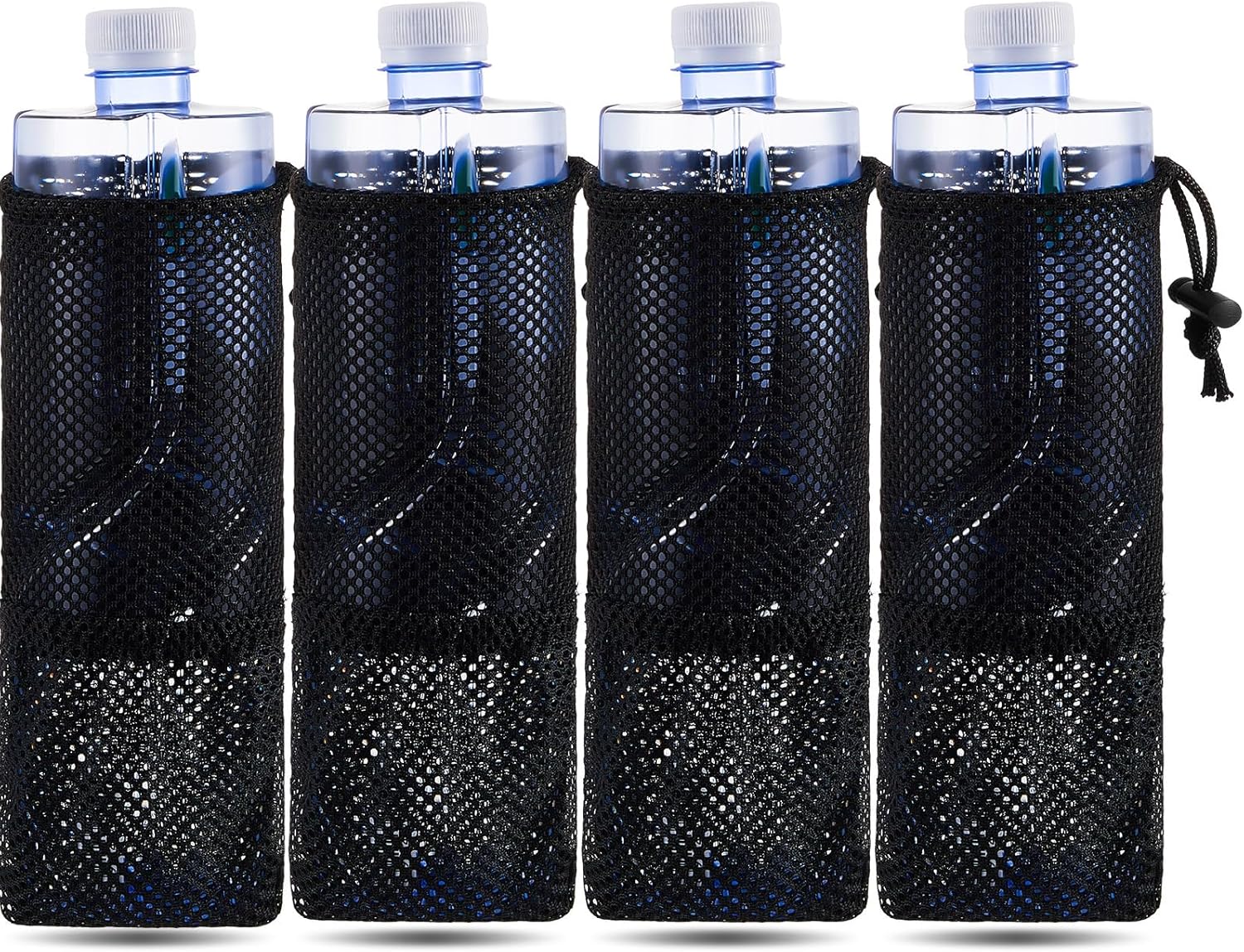 Uiifan 4 Pieces Water Bottle Holder for Backpack Foldable