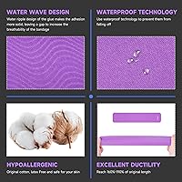 Vista 2 de CKeep Cinta de Kinesiología, Sin Cortar 2 Rollos, Cinta Atlética Premium Elástica de Algodón Original, Libre de Látex Hipoalergénica, 2 pulgadas x