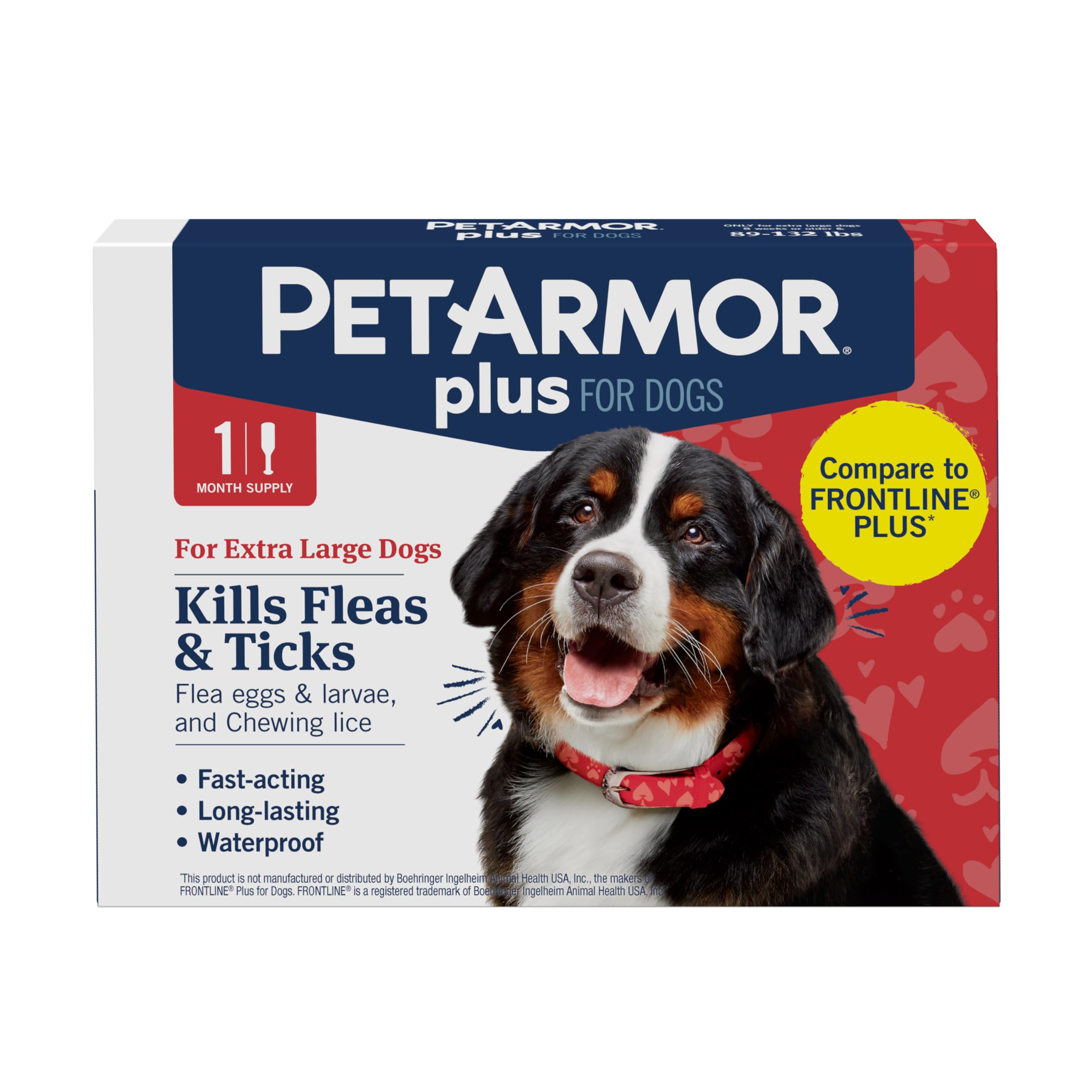 PETARMOR PLUS F&T SO DOG 89-132LB 1CT