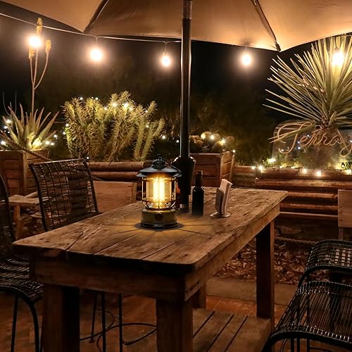 Miniatura 8 de Linternas LED portátiles para campamento, atenuación sin escalones de 1500 lúmenes, ligeras, retro, alimentadas por USB, recargables, kits de