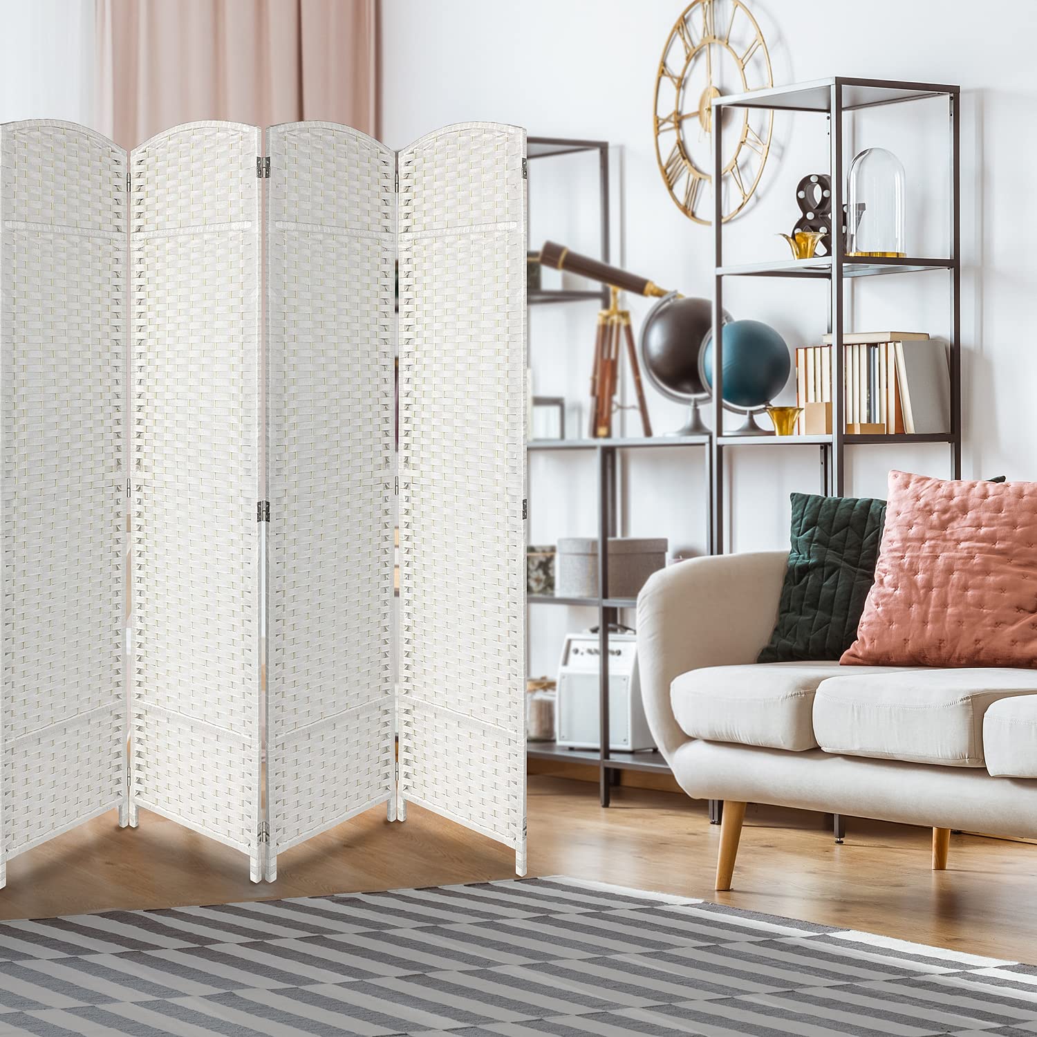 Buy Sorbus Room Divider Privacy Screen, 6 ft. Tall Extra Wide Foldable