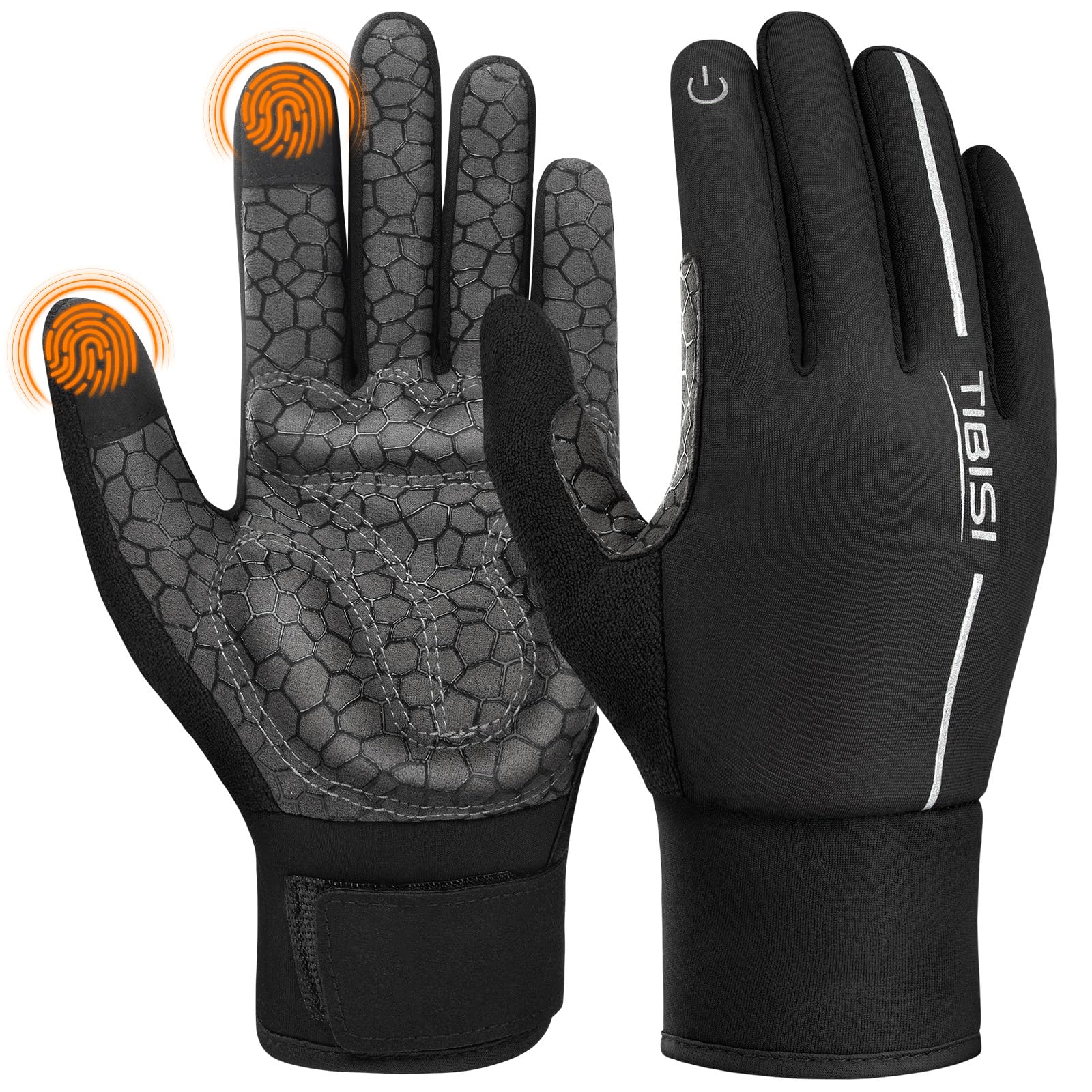 PULIOU Gants Hiver Hommes Et Femme, Gants Chauffants Moto