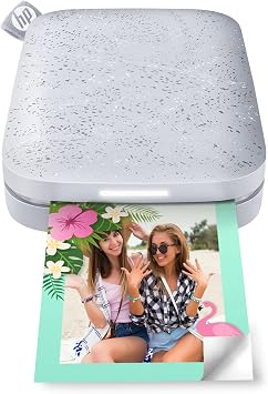 HP Sprocket Portable Photo Printer (2nd Edition) – Instantly print 2x3" sticky-backed photos from your phone – [Luna Pearl] [1AS85A]