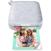HP Sprocket Portable Photo Printer (2nd Edition) &ndash; Instantly print 2x3" sticky-backed photos from your phone &ndash; [Luna Pearl] [1AS85A]