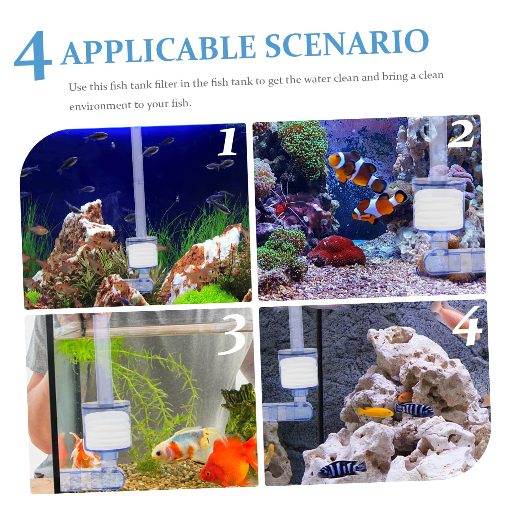 Happyyami 30stücke Dicke Aquariumreinigungspads Austauschbare Filtermatten Für Fischbehälter Effektive Biochemische Filtration Hohe Wasserpermeabilität Zur Reinigung Von Aquarien Und