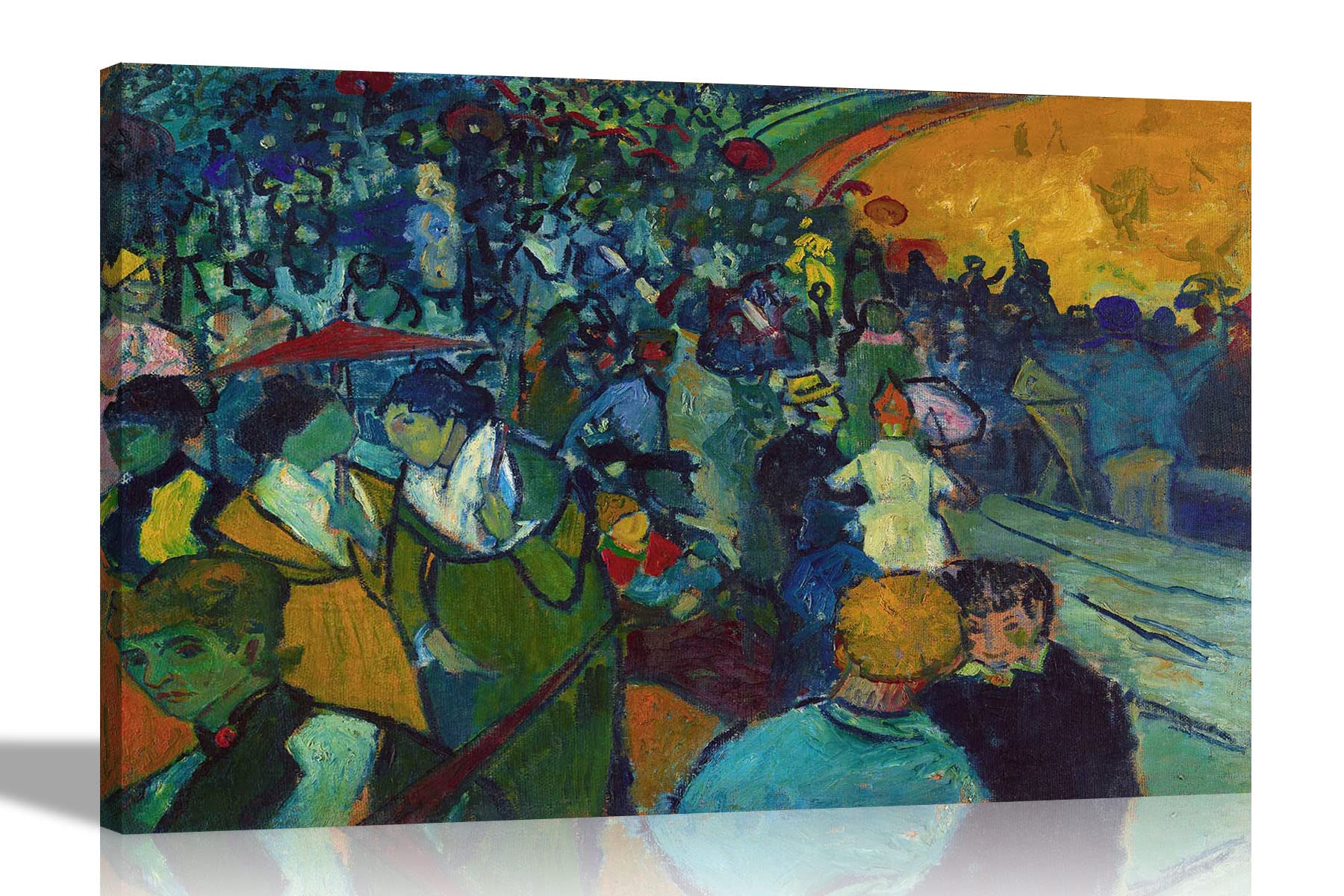 Artley Prints Multicoloured The Arena At Arles By Vincent Van Gogh Canvas Wall Art L Landscape Pictures For Living Room, Bedroom L Framed Artwork Large 76 X 50Cm (30 X 20 Inches)