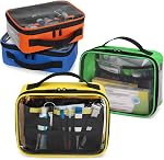 Trunab 4 Pcs Premiers soins Sac vide de la poche médicale couleur codée poches zippées claires pour l'organisation de trousses d'urgence, médecine, pour la maison extérieur des fournitures de voiture (Bag seulement)