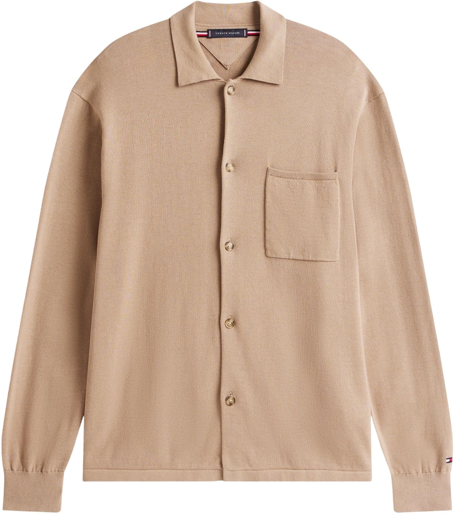 Tommy Hilfiger Essential Cotton LS Over Shirt Mw0mw40432 Altri Maglioni Unisex - Adulto (Pacco da 1)