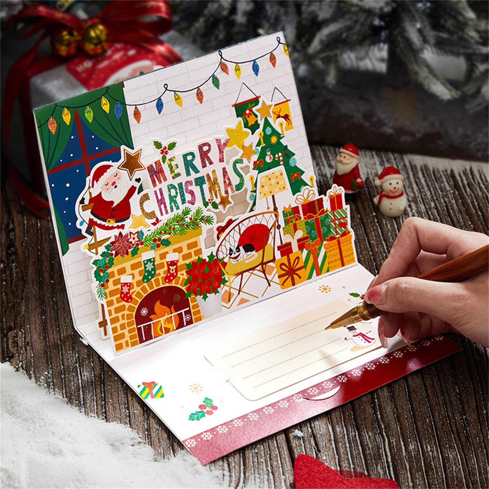 Amazon | クリスマスカード ポップアップカード クリスマス