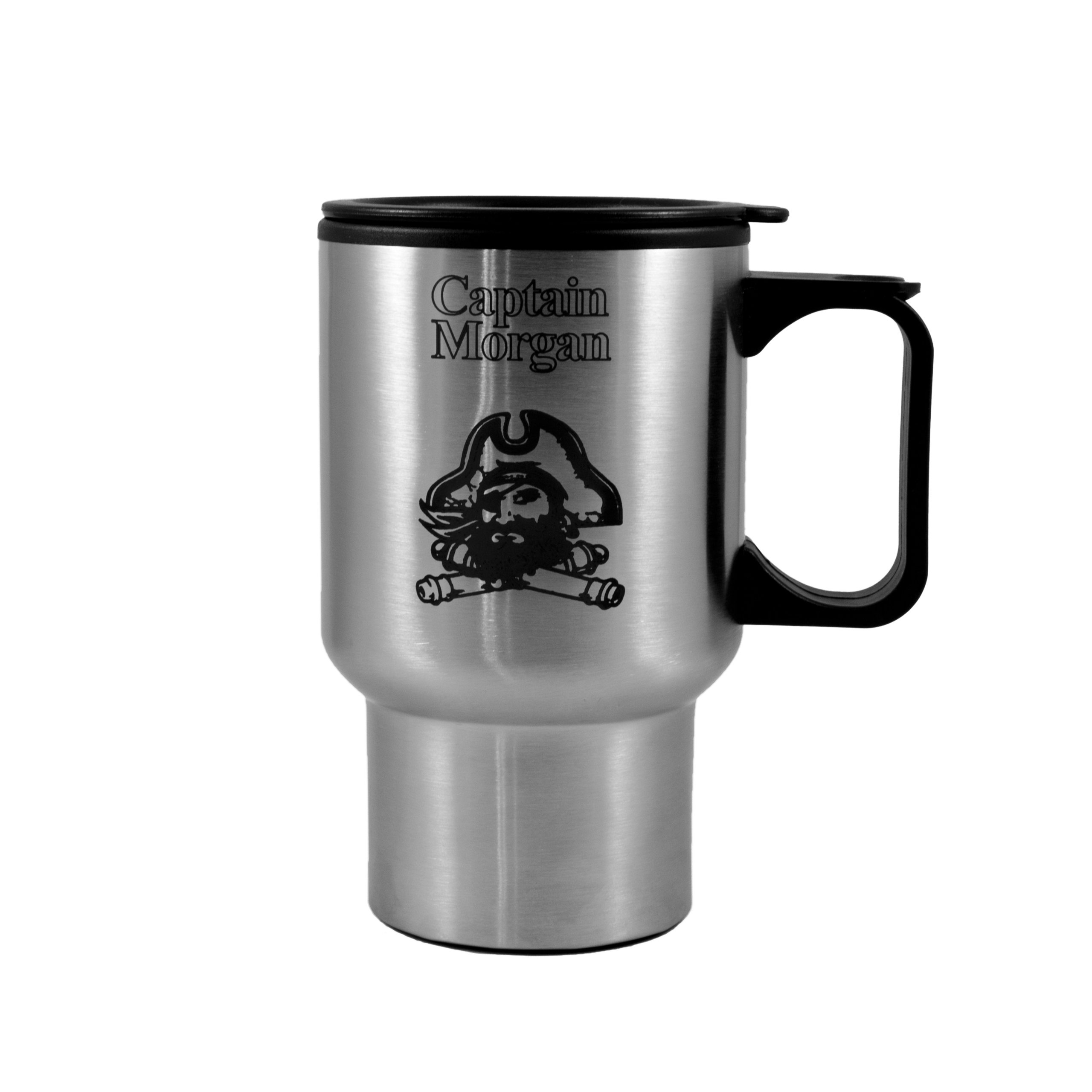 14oz Captain Morgan Travel Mug Tumbler with Handle L1