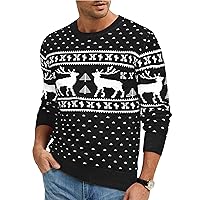 Uniexcosm Maglioni Natale Uomo, Maglione Natalizio Uomo Invernale Maglione di Natale