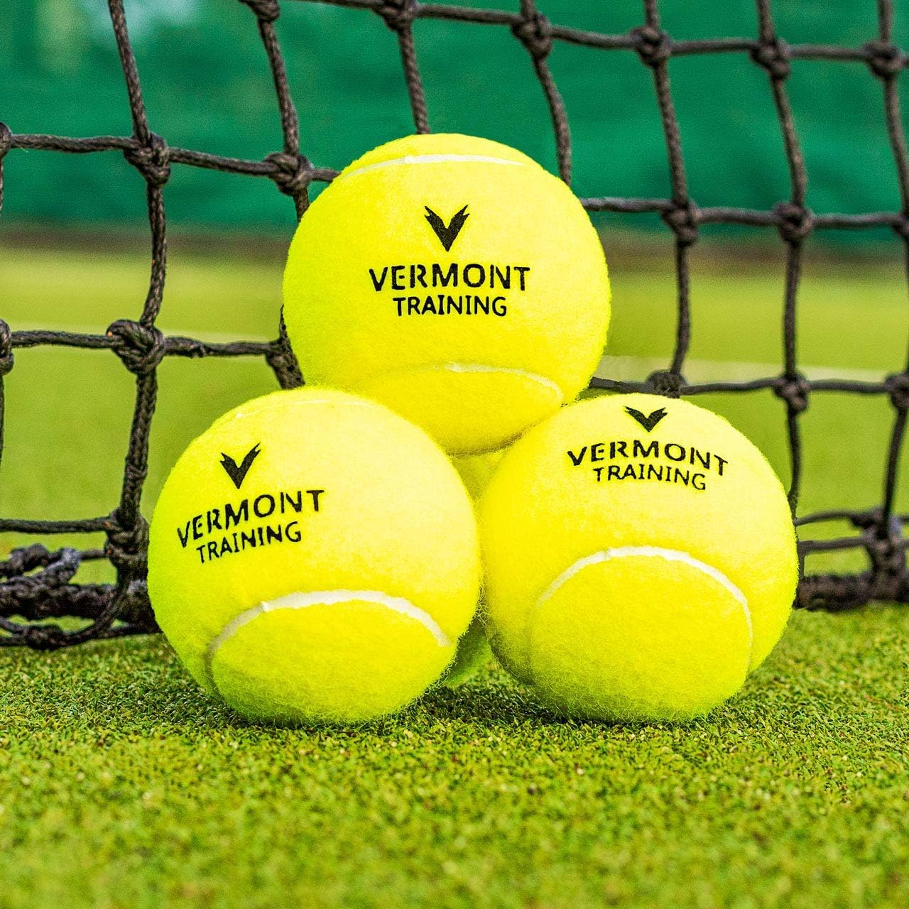 Vermont Balles d’Entraînement de Tennis – Seau de 60 | Noyau sans Pression, Durables | Adaptées à Toutes Surfaces | Idéal Clubs, Écoles et Entraîneurs
