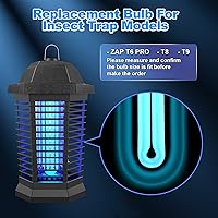 Vista 4 de BF35 Bombillas de repuesto para exterminador de insectos FUL 15W-BL con base cuadrada de 4 pines, compatibles con Flowtron BK-15D, Stinger FP15