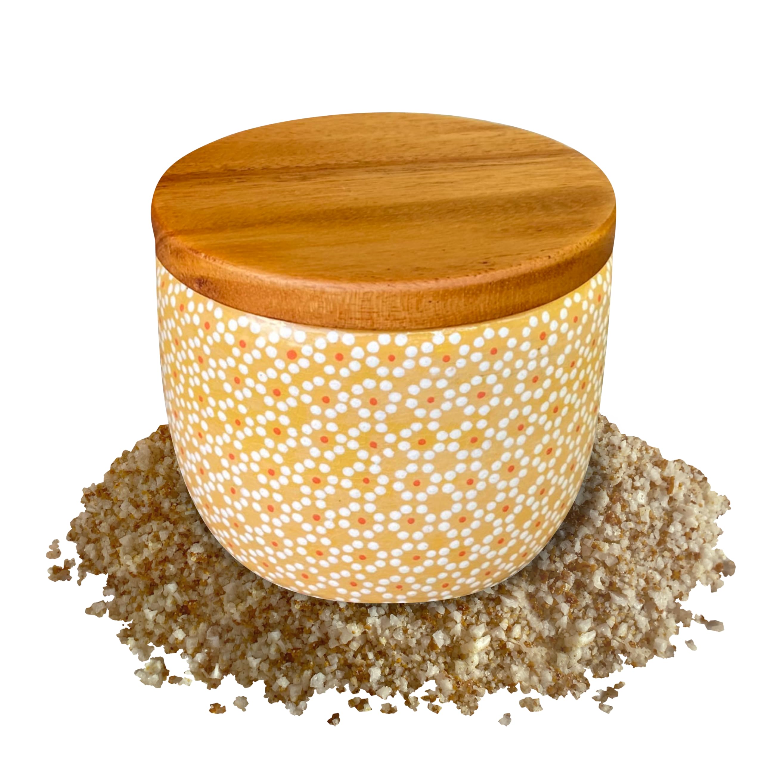 SAL MARINA | Gourmet Dijon Mustard Sea Salt 11oz Kosher Salt | Natural Vegan Gluten Free Organic Table Salt Seasoning Food