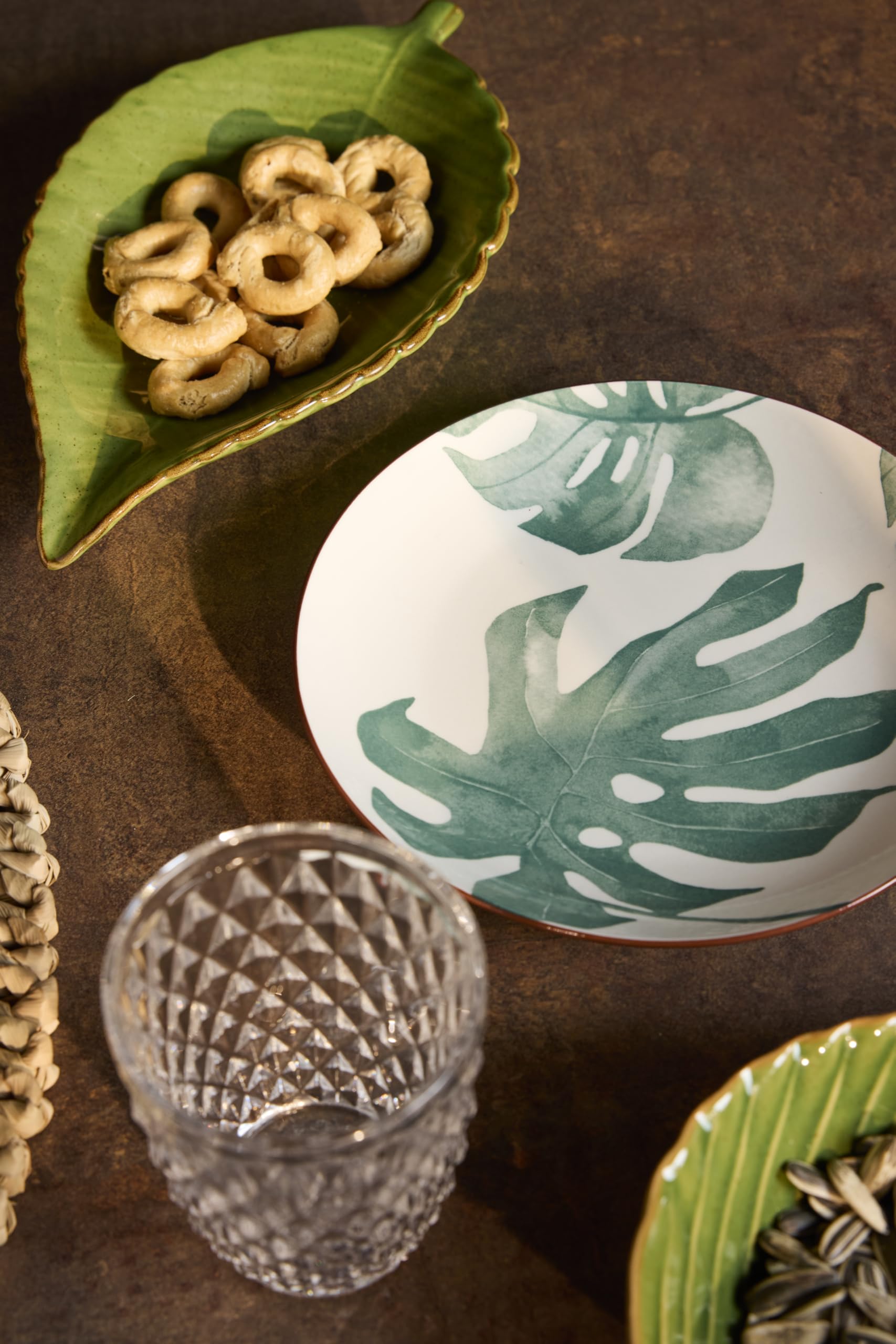 Tognana Rio Verde, vajilla para 6 personas, 18 piezas, porcelana, verde