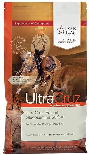 Miniatura 2 de UltraCruz Suplemento para articulaciones de sulfato de glucosamina equina para caballos, 10 libras, pellet, (suministro para 80 días)