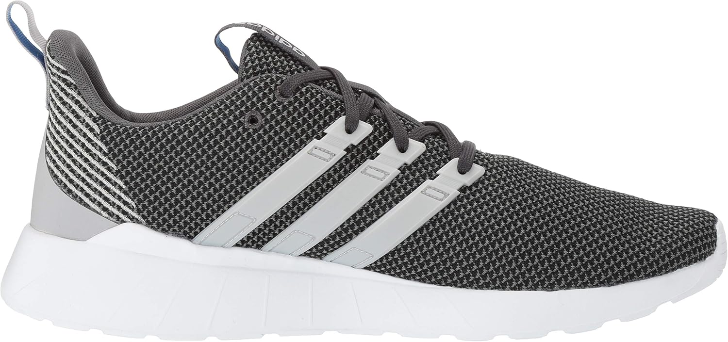 adidas mens Questar Flow Running Shoe, Grey/Grey/True Blue, 10.5 US