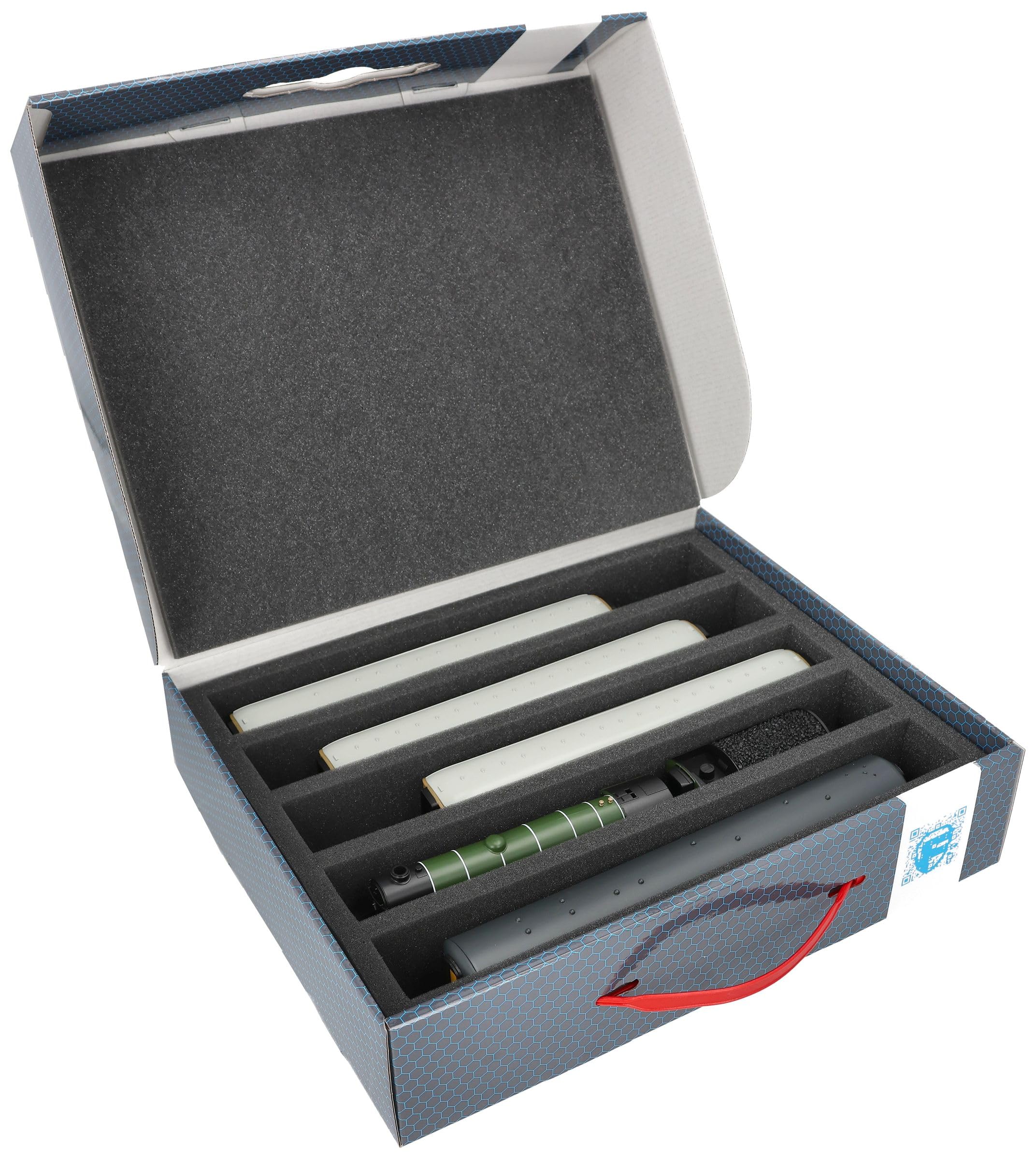 Stapelbare Eurobox 60 x 40 Set mit Zugliege für Modelleisenbahn - 10 F – Feldherr Modeltrain