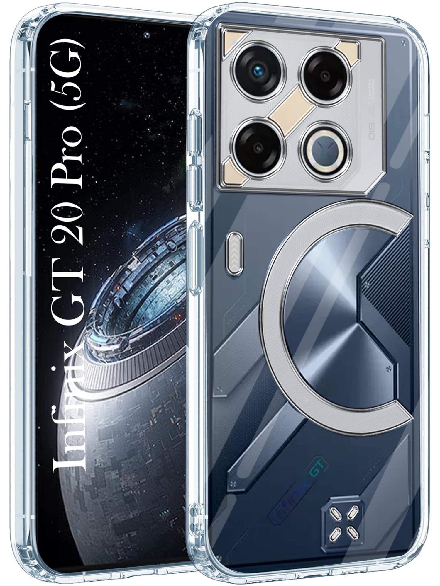 Jkobi Back Cover for Infinix GT 20 Pro 5G (Silicone Clear Shockproof Case with Camera Protection | Soft and Flexible) (B0DB5J6V9K) Amazon Price History, Amazon Price Tracker