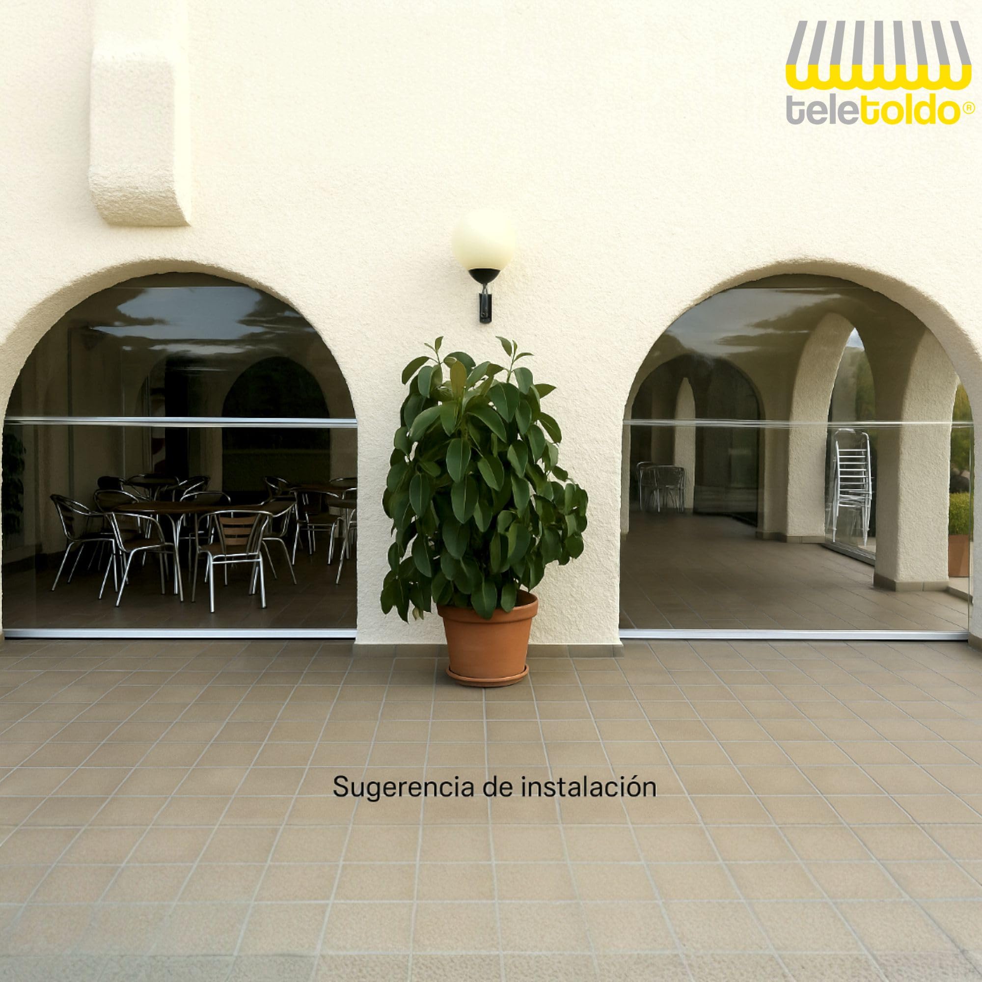 Plástico PVC Transparente Flexible 5,00 X 1,40 m para Toldos y Cerramientos | Alta Transparencia y Resistencia UV | Ideal para Porches, Balcones, Hostelería o Invernaderos | Lona Profesional Teletoldo