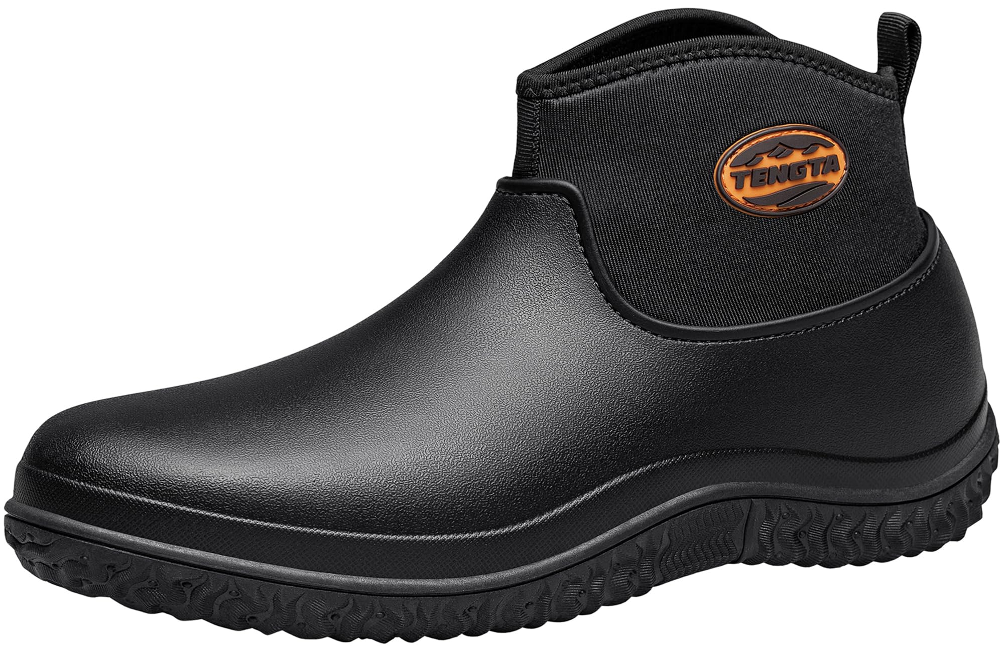 TENGTA Unisex Waterproof Garden Shoes Mens Lightweight Slip-On Rain Mud Boots for Women Lawn Mowing Booties