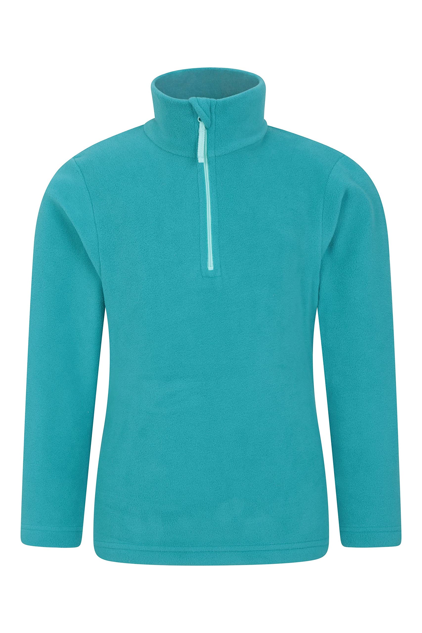 Mountain Warehouse Unisex Kids Dark Teal Camber Ii Kids Half-Zip Fleece - Lightweight & Breathable Microfleece Sweatshirt, Boys & Girls - Spring Summer, Outdoors, Travelling & Hiking Kids Size 9-10 Years