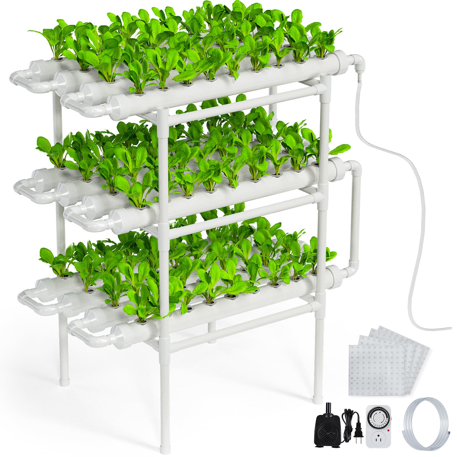 Amazon.com : ZXMT Hydroponic Grow Kit 108 Plant Sites 3 Layers Amazon.com : ZXMT Hydroponic Grow Kit 108 Plant Sites 3 Layers