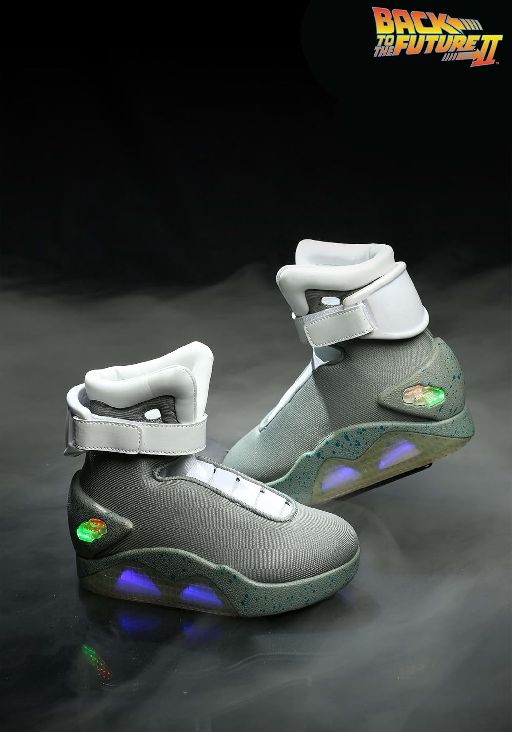 Back to the Future Shoes for Kids - Light Up LED Adjustable Strap Shoes with USB Charger - Movie Cosplay Sneakers - Image 2