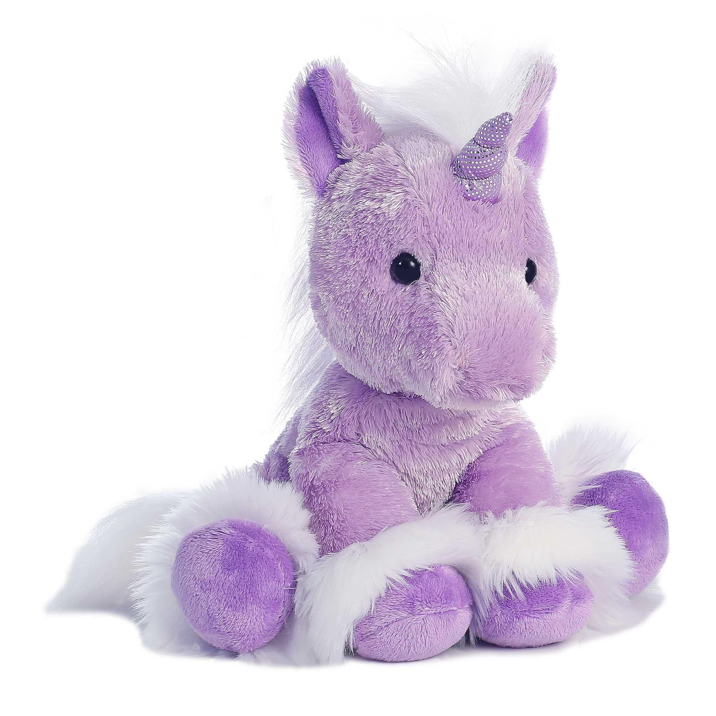 Aurora® Enchanting Fantasy Dreaming of You™ Unicorn Stuffed Animal - Mythical Companion - Imaginative Adventures - Purple 11.5 Inches