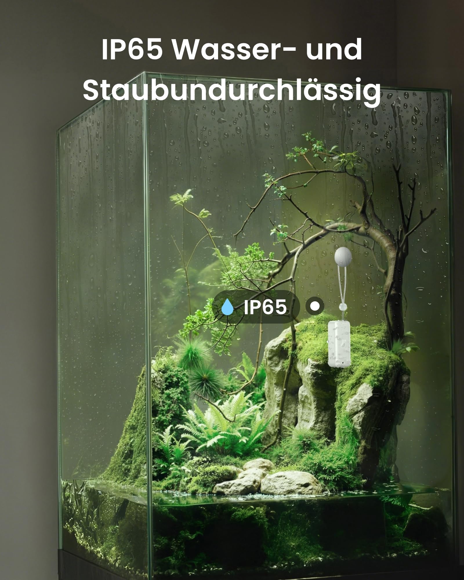 SwitchBot IP65 Hygrometer Thermometer Innen Außen, Bluetooth Thermometer con Taupunkt/VPD/Absolute Feuchtigkeitssensor, Außenthermometer, Datenspeicherung für Gewächshaus Weinkeller 3er-Pack