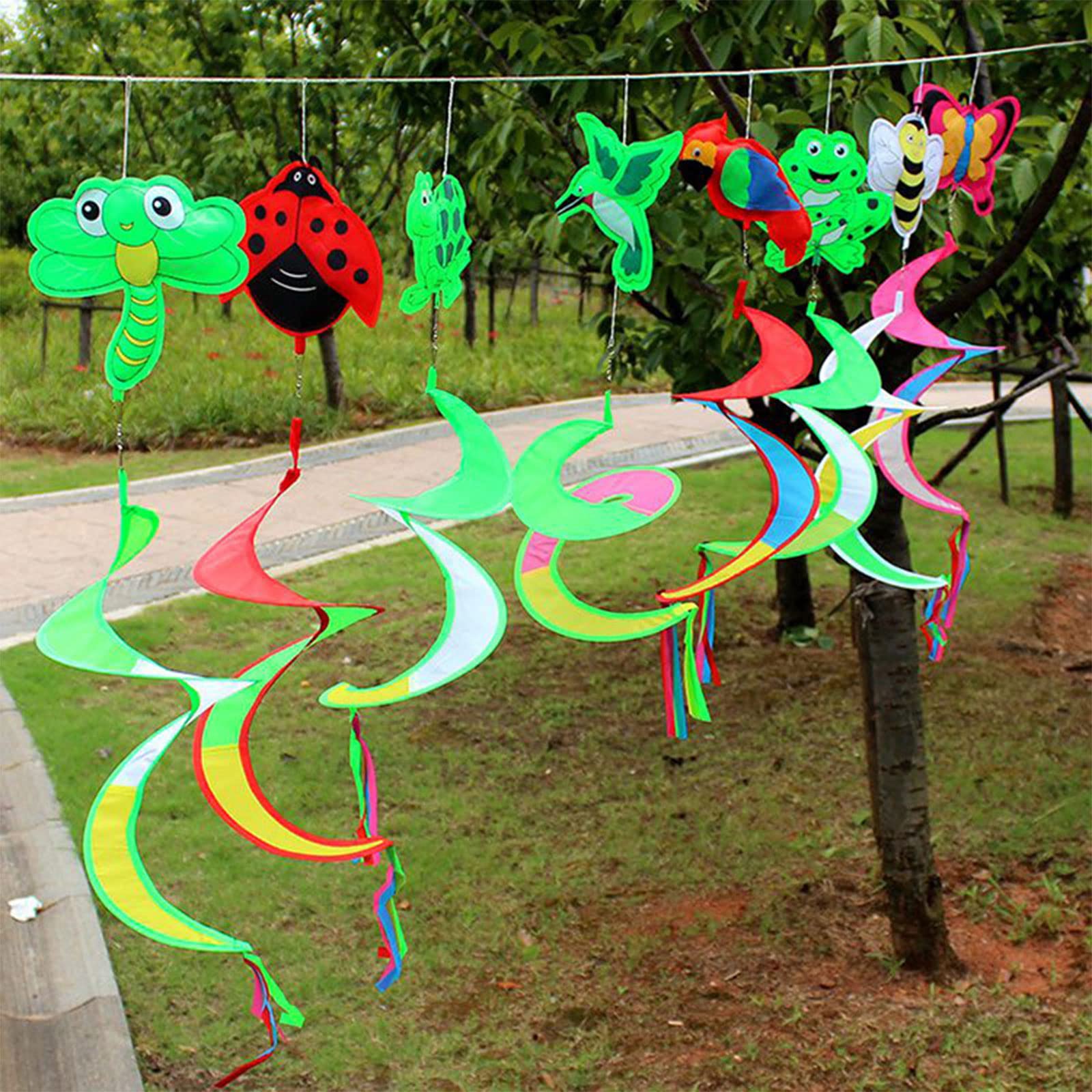 Moulin à Vent Animal Jardin - Décoration Extérieure Rotative - 17x90cm - Animé Par Le Vent