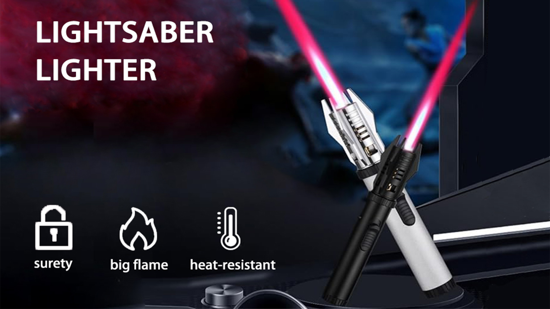 Amazon.com: Torch Lighter, Bright Fire Lighter with Safety Lock