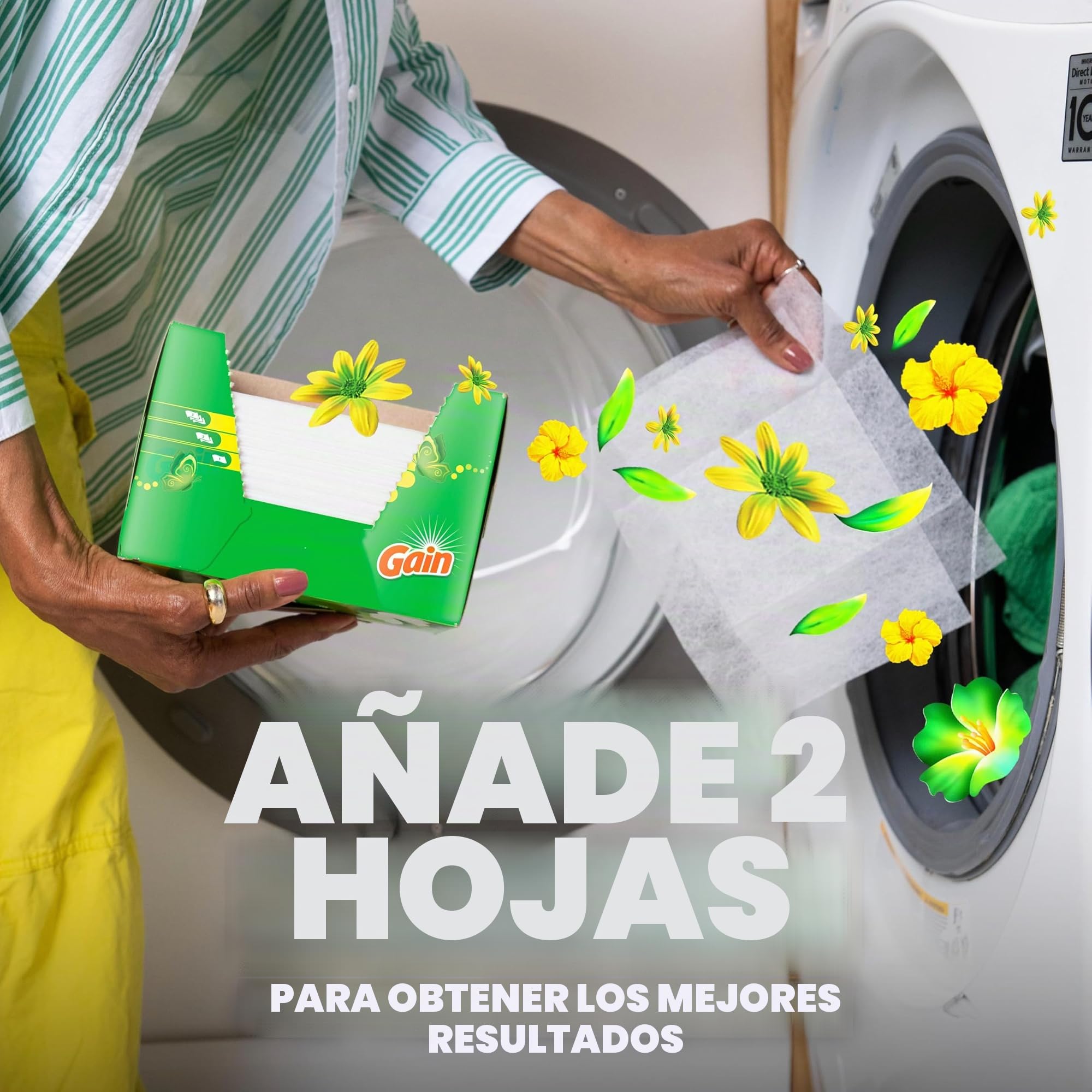Gain - Original - Toallitas para secadora, 240 unidades (el embalaje puede variar)