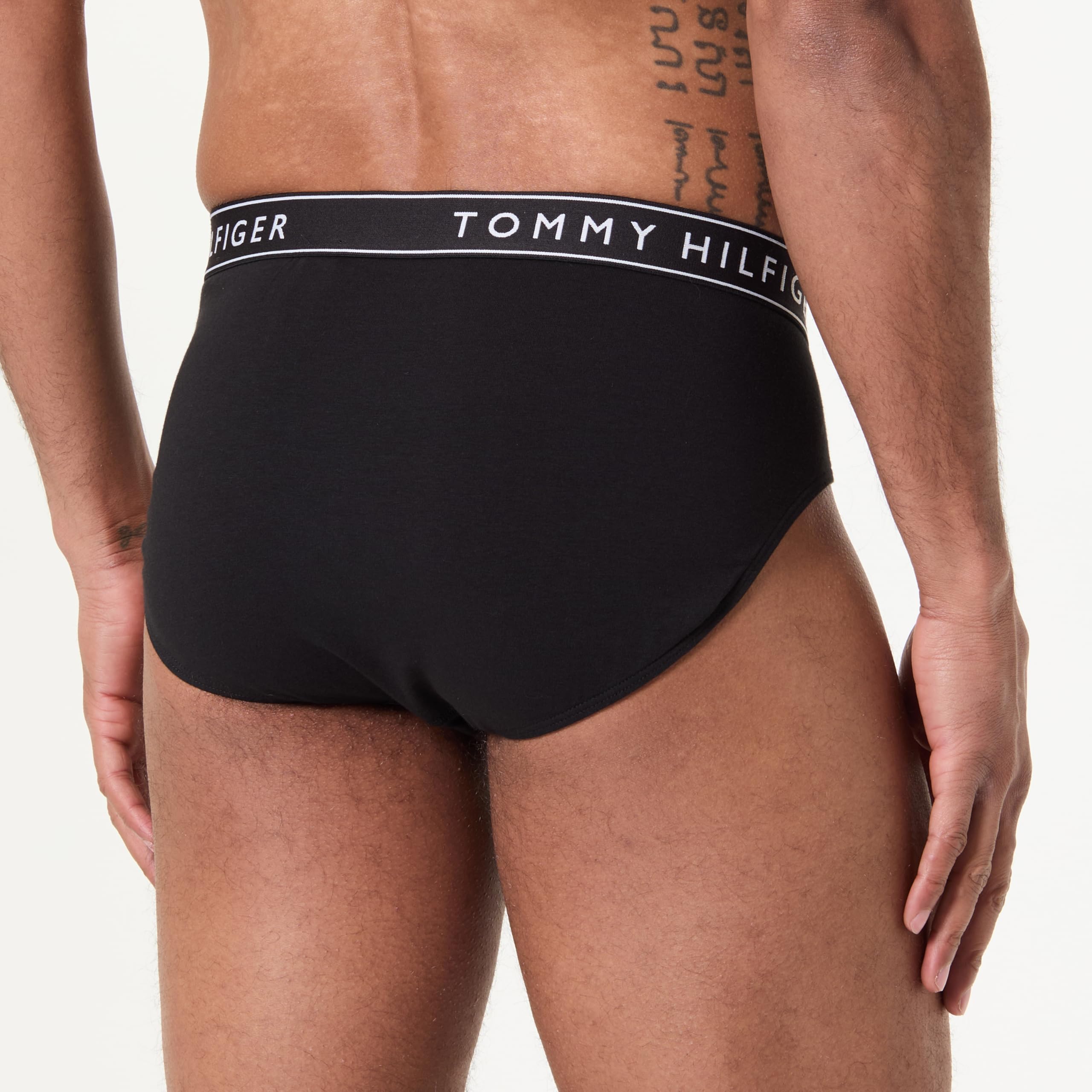 Tommy Hilfiger Uomo Slip Hipster Confezione da 3 con Fascia con Logo