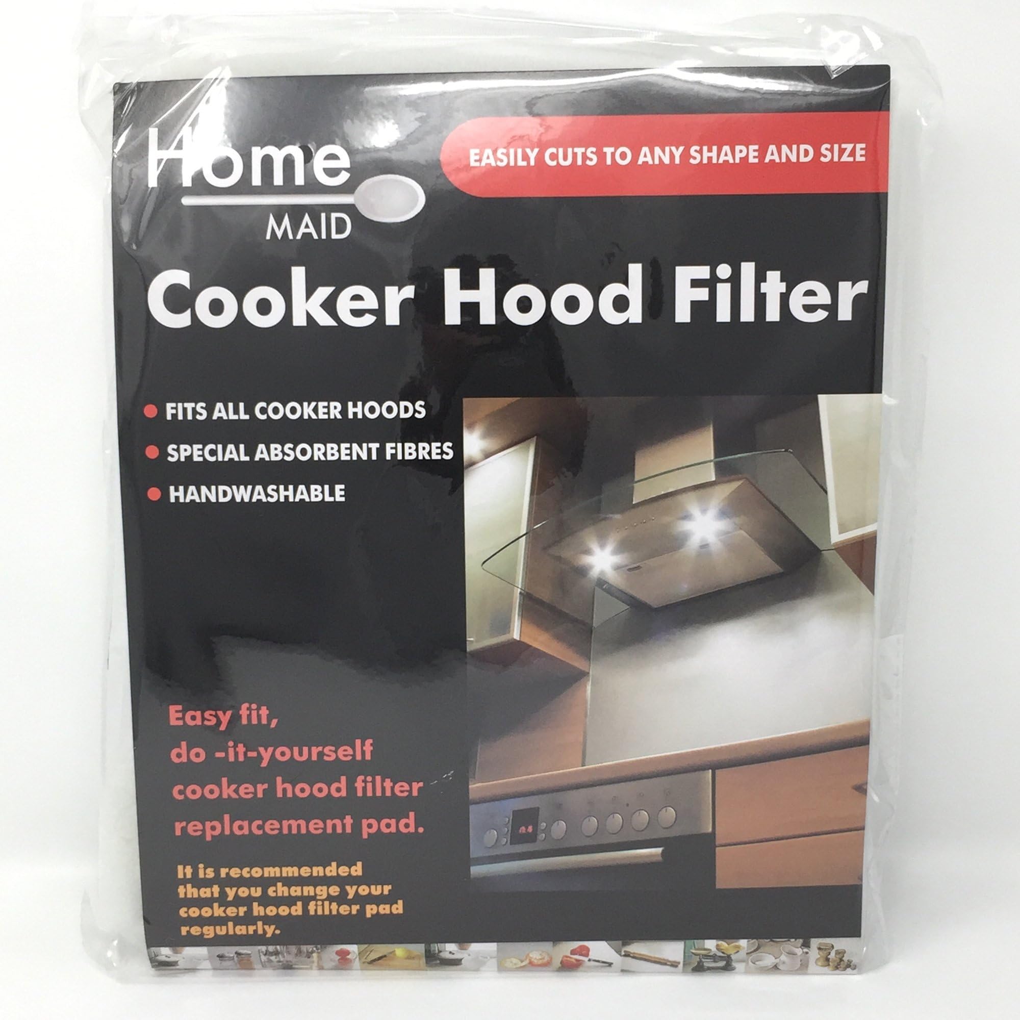 Universal Cooker Hood Filter Kit for Kitchen Extractor Fan Vent - 3 Pack