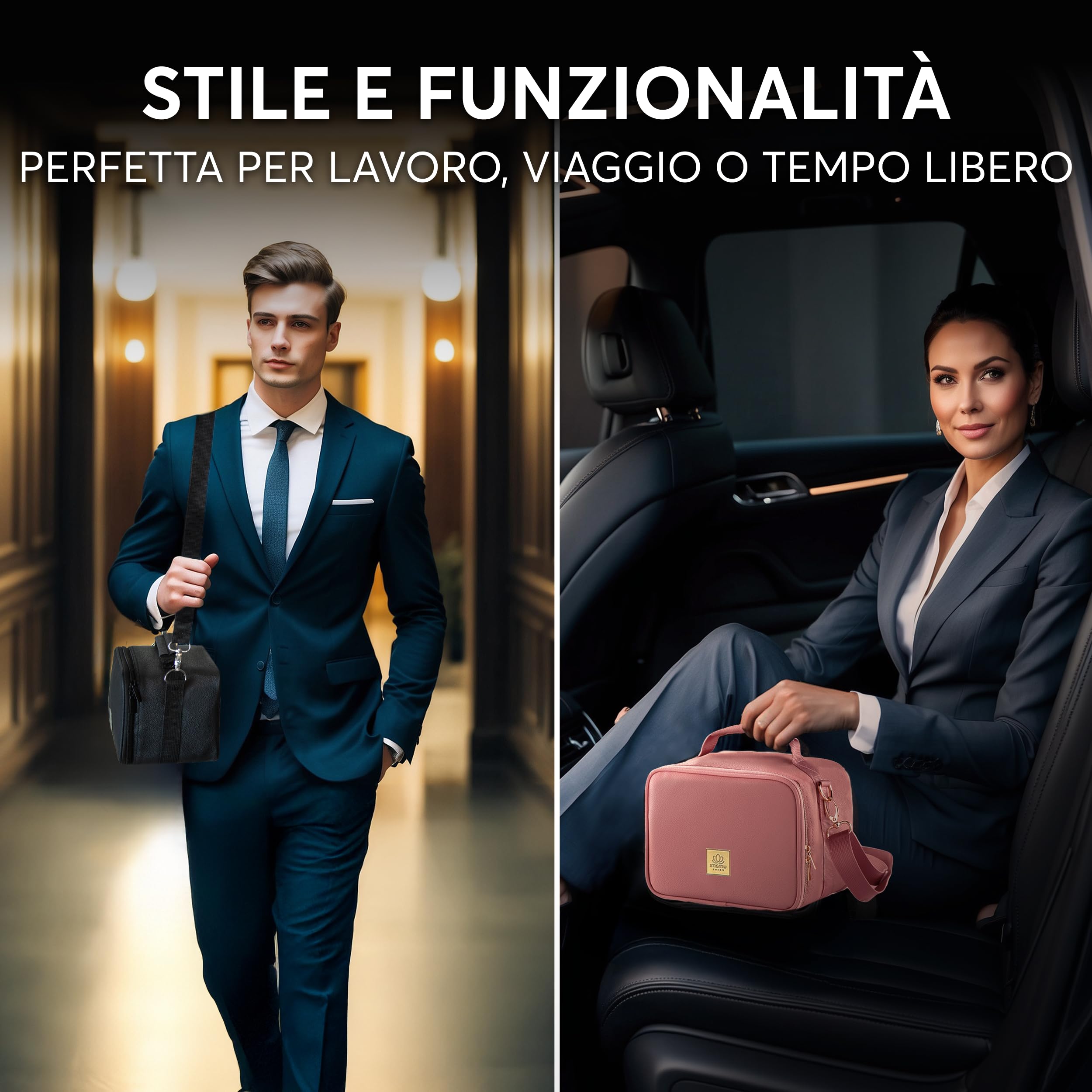 Umami borsa termica porta pranzo premium, ideale per picnic o pranzo in ufficio borsa frigo piccola o porta pranzo termico compatto perfetta come borsa frigo ufficio o lunch bag, Rosa Selvaggio