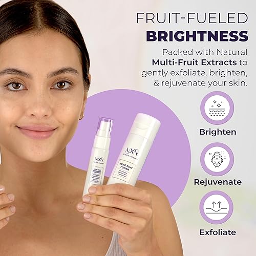 Miniatura 4 de NxN Tónico facial para acné con ácido salicílico, hamamelis, probióticos y extractos naturales multifruta, tratamiento sin alcohol para todo tipo de