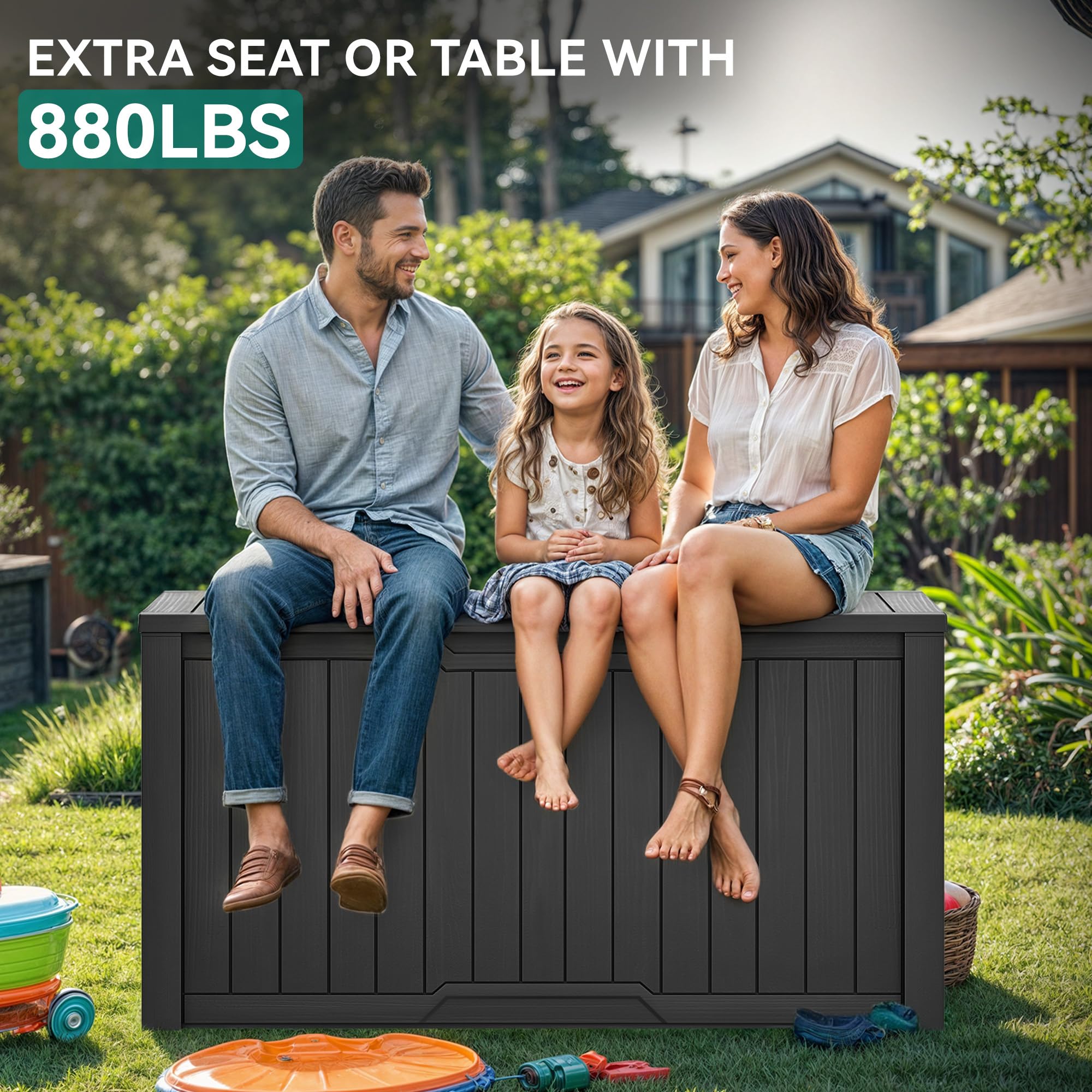 YITAHOME XXL 230 Gallon Large Outdoor Storage Deck Box for Patio Furniture, Outd — product photo