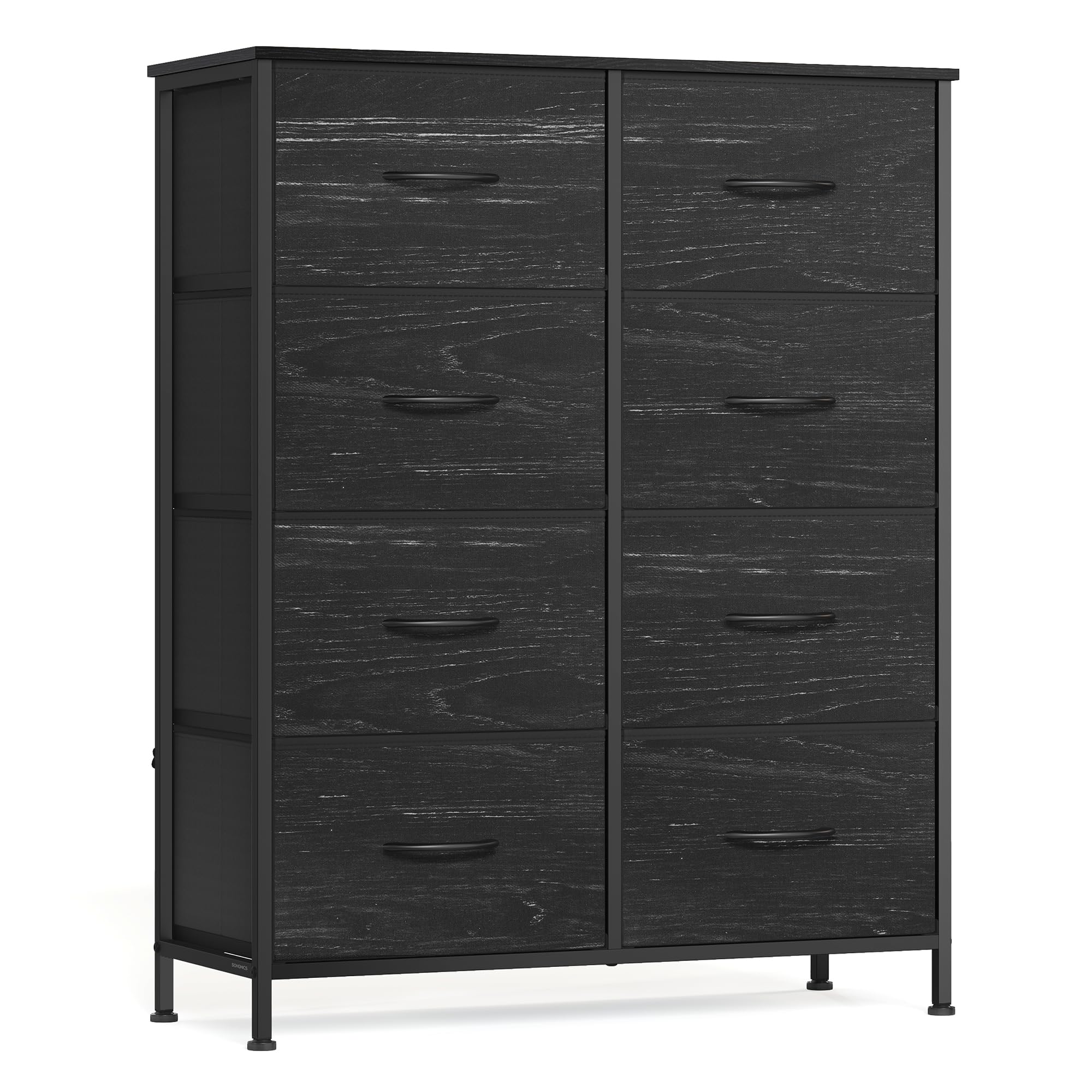SONGMICS Dresser for Bedroom, Tall Dresser with 8 Fabric Drawers