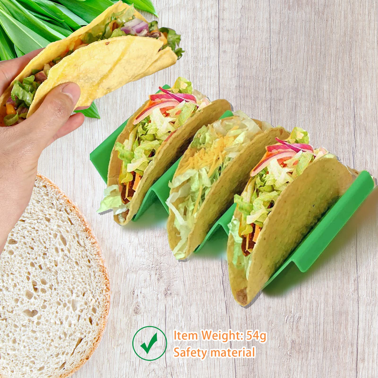 JIAAXYC Taco Titulaire, Set de 2 Supports, Support à Tacos Ondulé