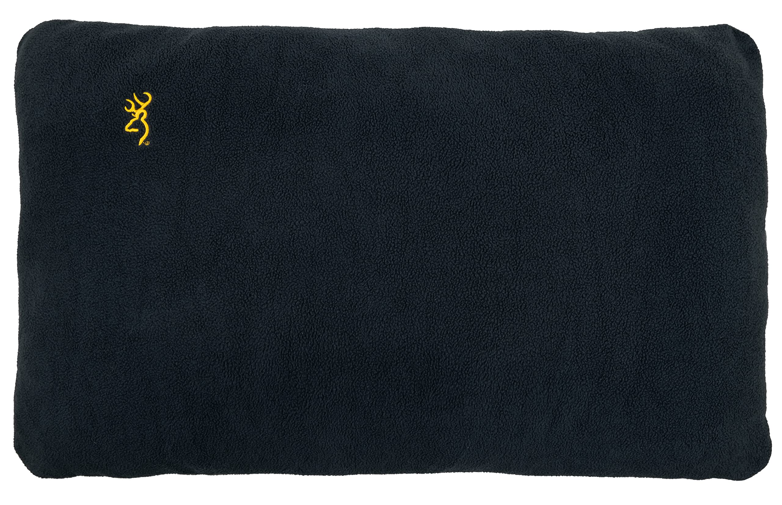 Browning Camping Fleece Pillow - Charcoal/Gold Buckmark