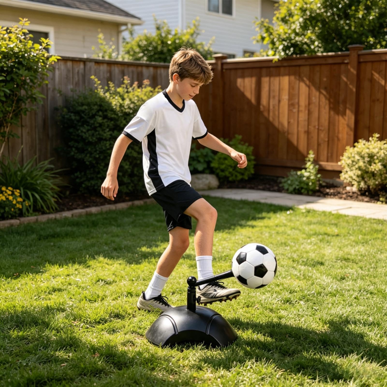 Allenatore di pallone da calcio per allenamento solo, a mani libere