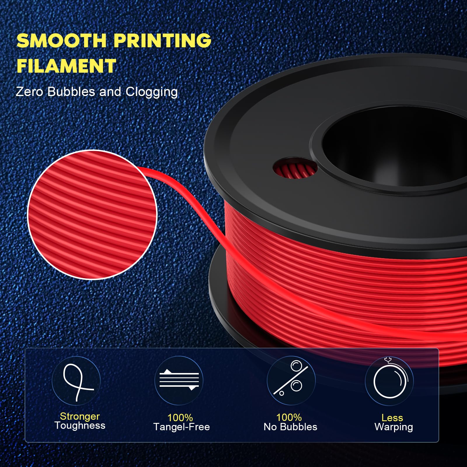 Snapklik.com : 3D Printer Filament PLA 1.75mm, Dimensional Accuracy 0 ...