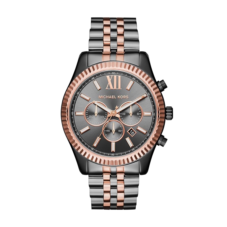 Amazon.com: Michael Kors Lexington Chronograph Two-Tone