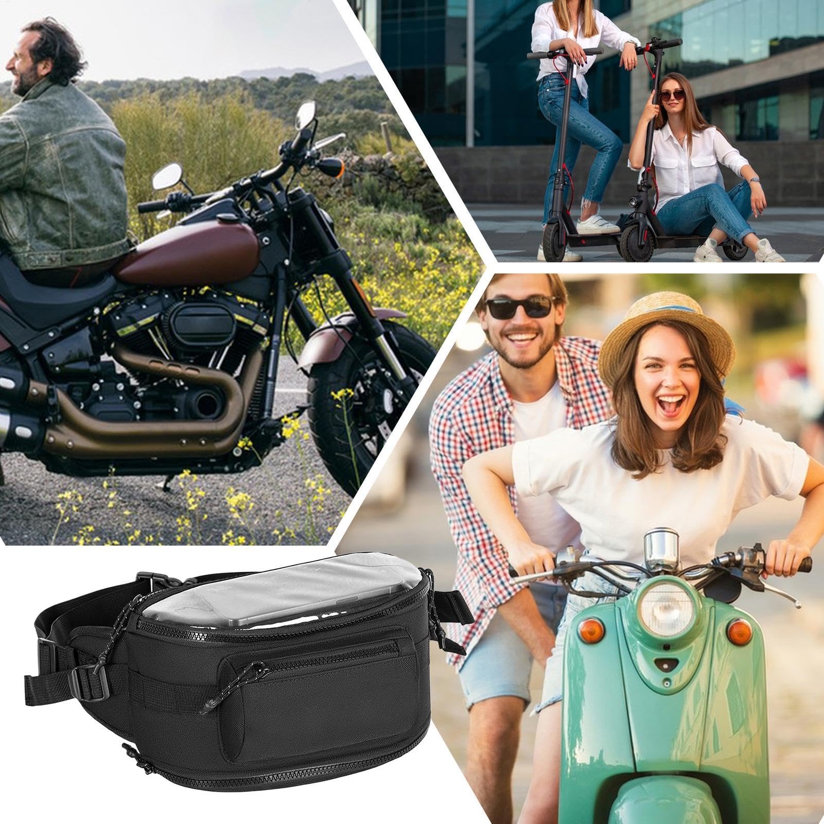 Oxford borsa portaoggetti per moto trasparente navigazione scooter